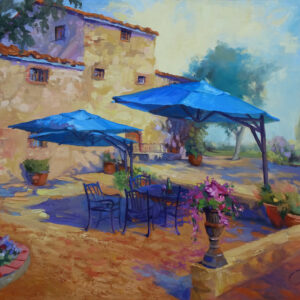 Cardella Winery Oil Painting by Jeri McDonald