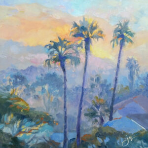 Margarita Sunset Oil Painting by Jeri McDonald