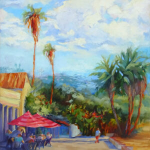 Santa Barbara Boardwalk Original Oil Painting by Jeri McDonald