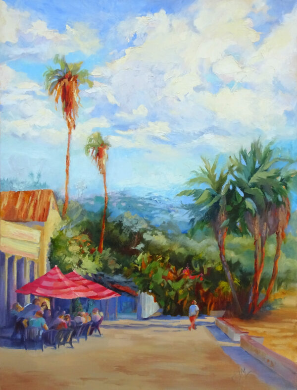 Santa Barbara Boardwalk Original Oil Painting by Jeri McDonald